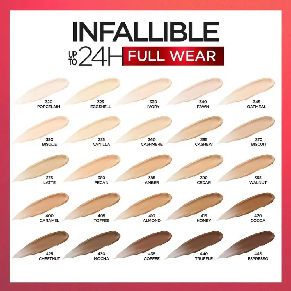 L'Oreal Infallible Full Wear Waterproof Concealer - 345 Oatmeal